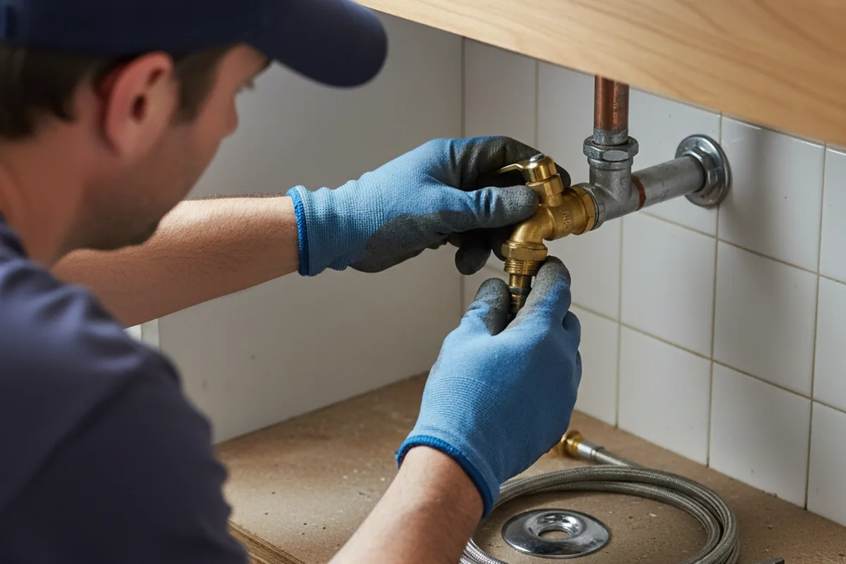 Shutoff valve and fitting work during Emergency Plumbing in Atglen